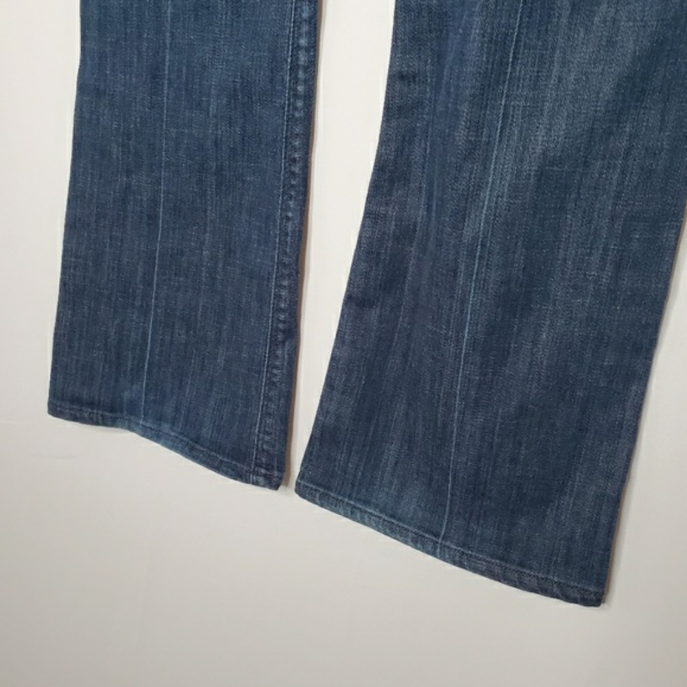 7 For All Mankind Women's Highwaist Boot Cut Jeans - Dark Blue Wash size 26 - Picture 4 of 7